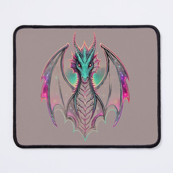 Item preview, Cosmic Neon Dragon – Fantasy Celestial Dragon Art T-Shirt designed and sold by Mousy17.