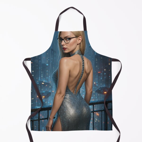 Item preview, Ilya Martin cybernetic gown rainy city night designed and sold by CathryneDelamort.