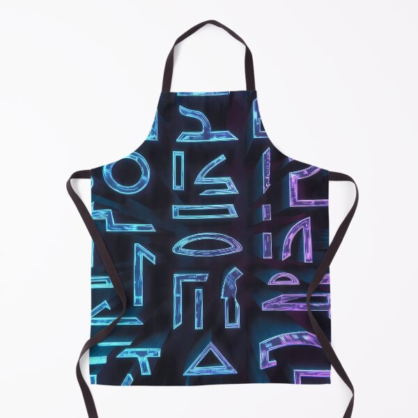 Item preview, Neon Light, Cyberpunk Egyptian Hieroglyphics, symmetrical textures (image size 8320x12480) designed and sold by Digital-Davinci.