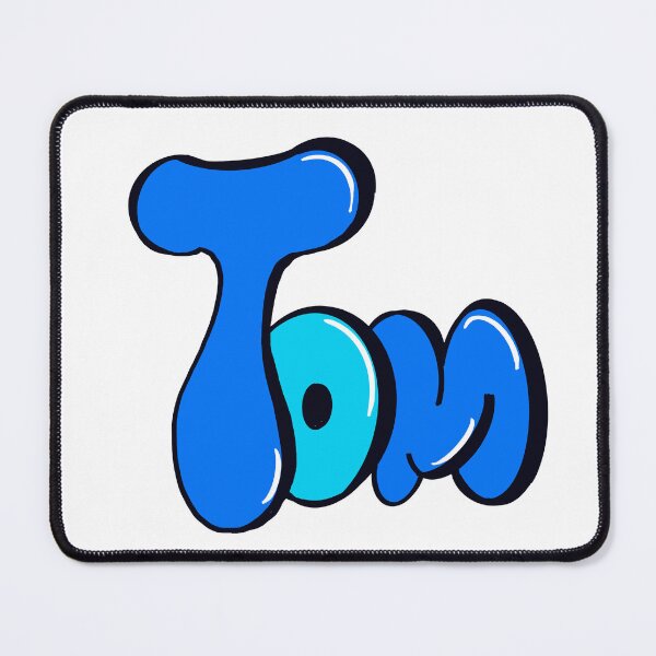 Item preview, Tom name in blue Top 10 best personalized gifts - Best Gift to buy for for boys and men named Tom designed and sold by Artonmytee.