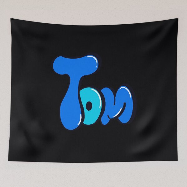 Item preview, Tom name in blue Top 10 best personalized gifts - Best Gift to buy for for boys and men named Tom designed and sold by Artonmytee.