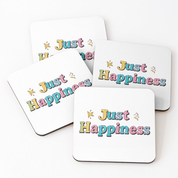 Item preview, Just Happiness – Bright Positive Typography designed and sold by RED-MOUSE.