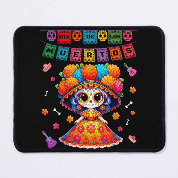 Item preview, Floral La Catrina - Day of the Dead Skull designed and sold by Marga1994.