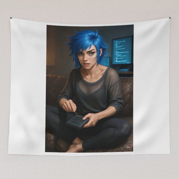 Item preview, Cipher Thorne mesh top cyber device couch hacker designed and sold by CathryneDelamort.