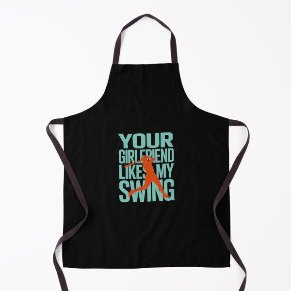 Item preview, Your Girlfriend Likes My Swing Funny Baseball designed and sold by CultureSpec.