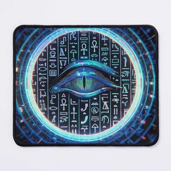 Item preview, Neon Light, Cyberpunk Egyptian Hieroglyphics, symmetrical textures (image size 8320x12480) designed and sold by Digital-Davinci.