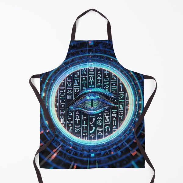 Item preview, Neon Light, Cyberpunk Egyptian Hieroglyphics, symmetrical textures (image size 8320x12480) designed and sold by Digital-Davinci.