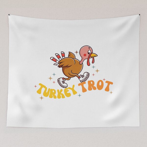 Item preview, Cute Happy Gobble Squad 80s Thanksgiving Trot Fall designed and sold by CalvinVanAuken.