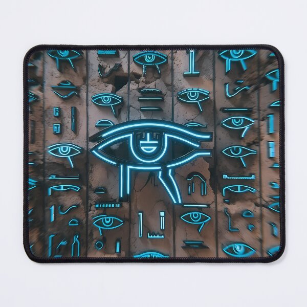 Item preview, Neon Light, Cyberpunk Egyptian Hieroglyphics, symmetrical textures (image size 8320x12480) designed and sold by Digital-Davinci.
