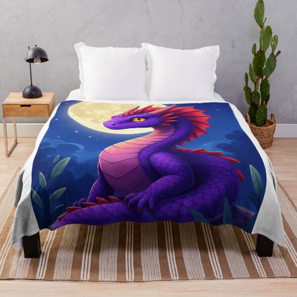 Artikelvorschau, Lila Drache entworfen und verkauft von ArtQueen777.