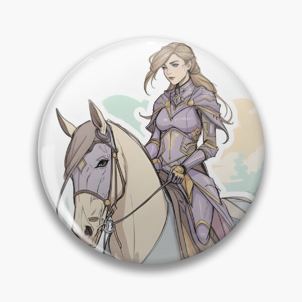 Item preview, Elegant Warrior Woman on Mythical Horse – Dark Sketch Illustration designed and sold by Jiyahh.