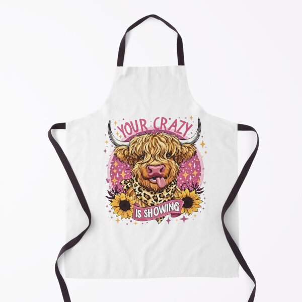 Item preview, Cute Highland Cow - your crazy is showing designed and sold by Steele-Art.