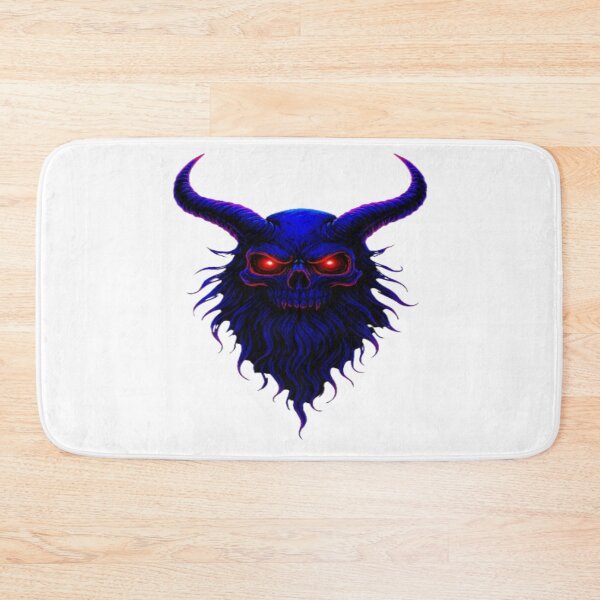 Item preview, Neon Demon Skull – Glowing Red-Eyed Horror Art designed and sold by GlowAIDesigns.
