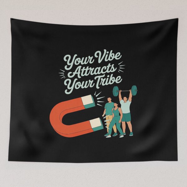 Item preview, Your Vibe Attracts Your Tribe Fitness Group designed and sold by CultureSpec.