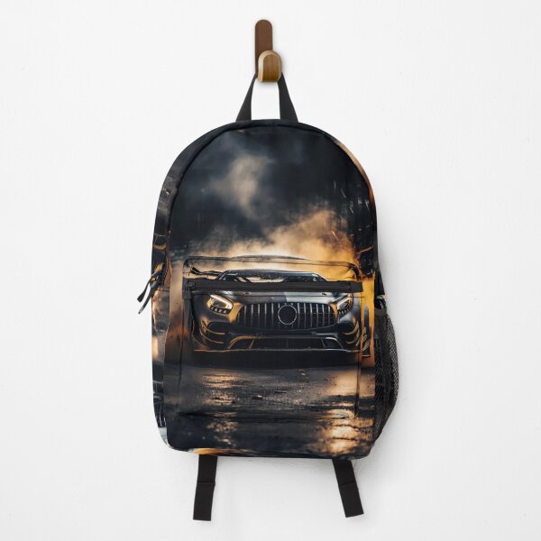 Item preview, Ferocious race car exploding from smoke in dramatic motion designed and sold by RevUpDesign.