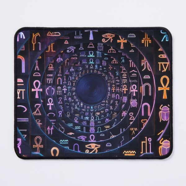 Item preview, Neon Light, Cyberpunk Egyptian Hieroglyphics, symmetrical textures (image size 8320x12480) designed and sold by Digital-Davinci.