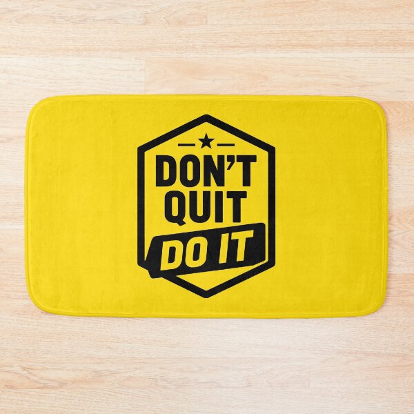 Item preview, DON'T QUIT DO IT Shield Logo designed and sold by ColorNestStudio.