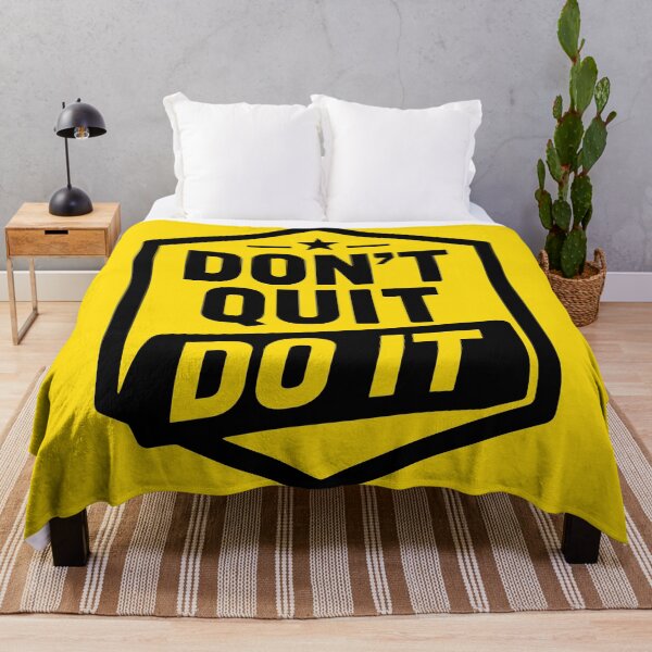 Item preview, DON'T QUIT DO IT Shield Logo designed and sold by ColorNestStudio.