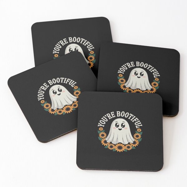 Item preview, You're Bootiful Ghost Halloween Spooky Season Floral Ghost designed and sold by CultureSpec.