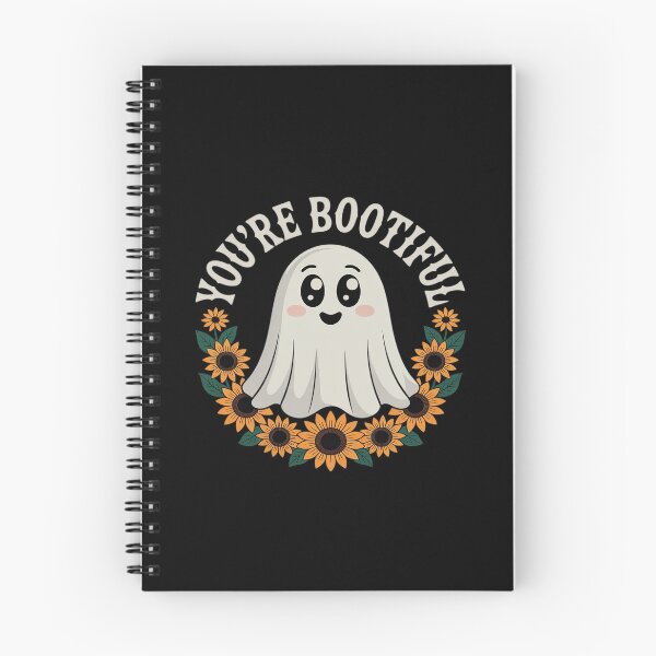 Item preview, You're Bootiful Ghost Halloween Spooky Season Floral Ghost designed and sold by CultureSpec.