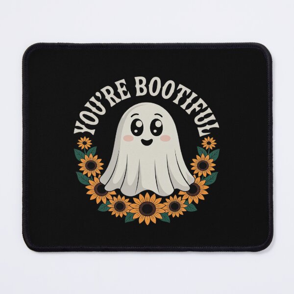 Item preview, You're Bootiful Ghost Halloween Spooky Season Floral Ghost designed and sold by CultureSpec.