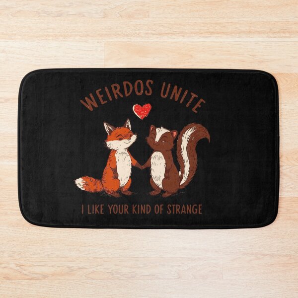 Item preview, Weirdos Unite Shirt – Cute Fox & Skunk Vintage Design – Funny Animal Friendship Tee designed and sold by Printsouf.