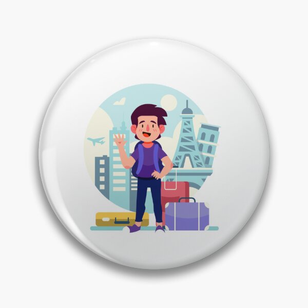 Item preview, Cute Cartoon Travel Planning Sticker Illustration designed and sold by Coco Designs.
