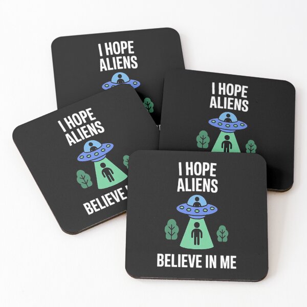 Item preview, I Hope Aliens Believe In Me Space Ship Stickman Galaxy designed and sold by LacostCarl.