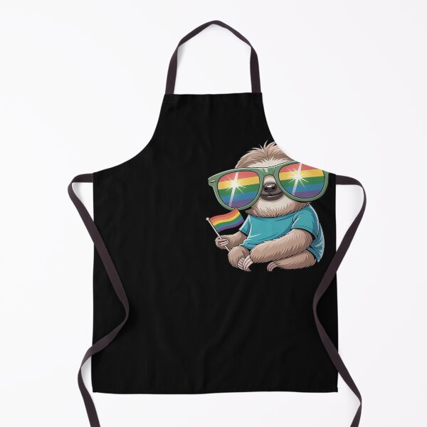 Item preview, Cute Pocket Sloth LGBT Animal Rainbow Flag Gay Pride designed and sold by LegendsArt75.