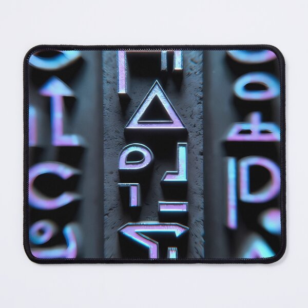 Item preview, Neon Light, Cyberpunk Egyptian Hieroglyphics, symmetrical textures (image size 8320x12480) designed and sold by Digital-Davinci.