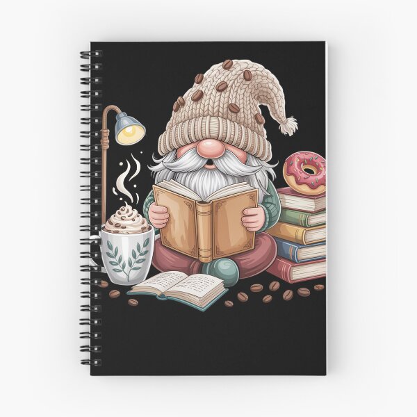 Artikelvorschau, Gnom liest Buch Kaffee entworfen und verkauft von MeowtivationP.