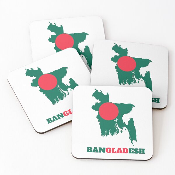 Artikelvorschau, Design der Karte mit der Flagge von Bangladesch entworfen und verkauft von BasbiArt.