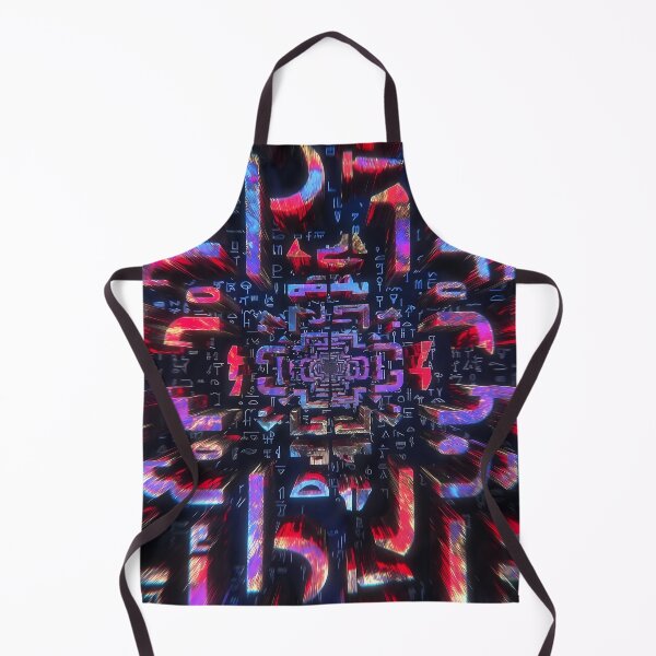 Item preview, Neon Light, Cyberpunk Egyptian Hieroglyphics, symmetrical textures (image size 8320x12480) designed and sold by Digital-Davinci.