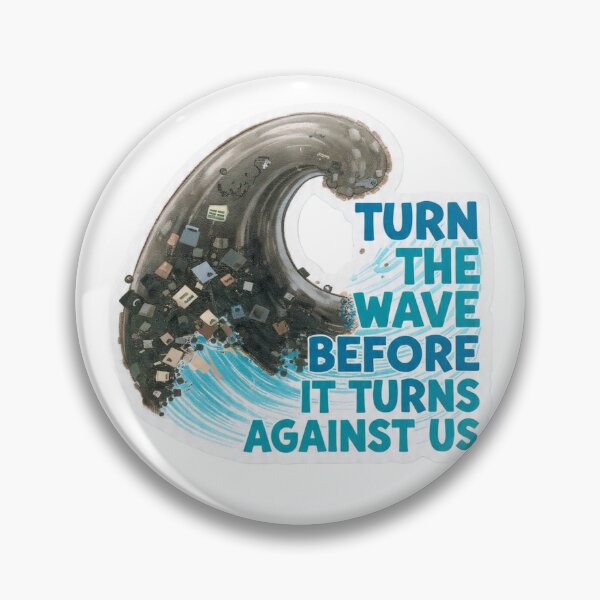 Item preview, Polluted Wave Clear Message Sticker designed and sold by Gscode.