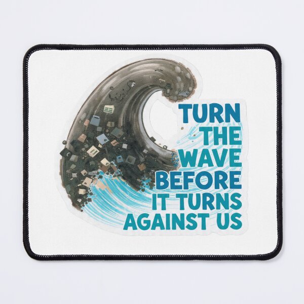 Item preview, Polluted Wave Clear Message Sticker designed and sold by Gscode.