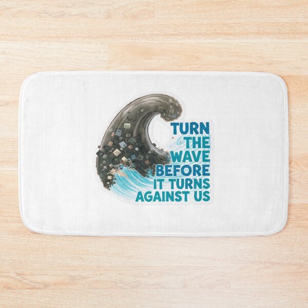 Item preview, Polluted Wave Clear Message Sticker designed and sold by Gscode.