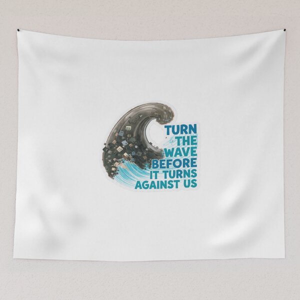Item preview, Polluted Wave Clear Message Sticker designed and sold by Gscode.