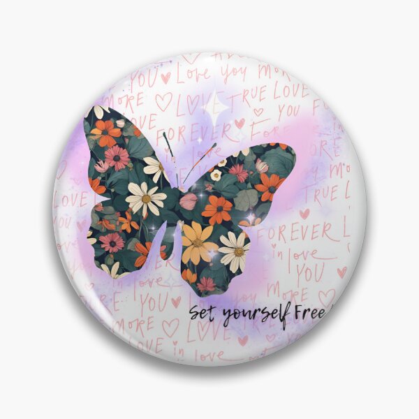 Item preview, Floral Butterfly Art: Set Yourself Free designed and sold by Rangmanch.