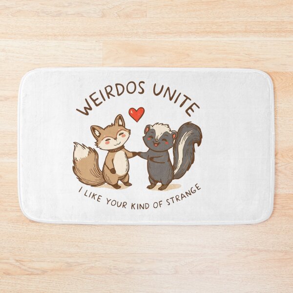 Item preview, Weirdos Unite Shirt – Cute Fox & Skunk Vintage Design – Funny Animal Friendship Tee designed and sold by Printsouf.