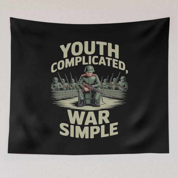 Item preview, Youth Complicated War Simple Toy Soldiers Veteran novelty designed and sold by CultureSpec.