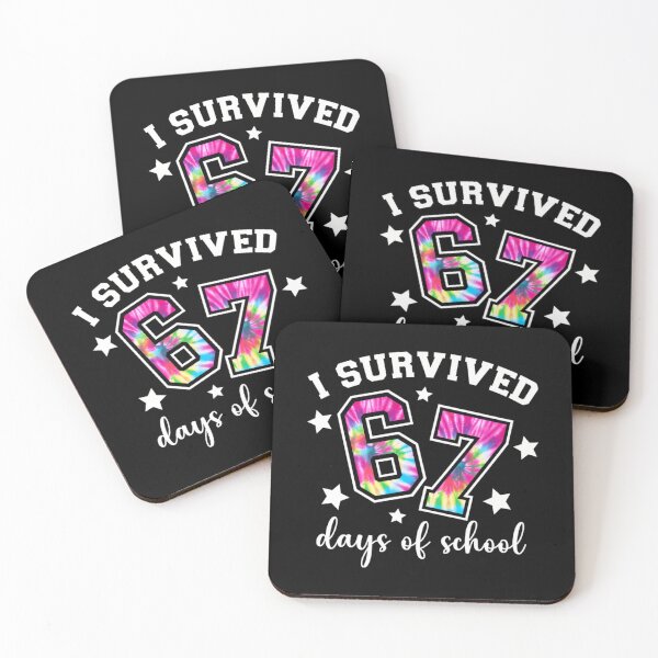 Item preview, of School 67 Teacher Funny Classic Meme Student Days 67 Survived I designed and sold by SteveSaccoro.