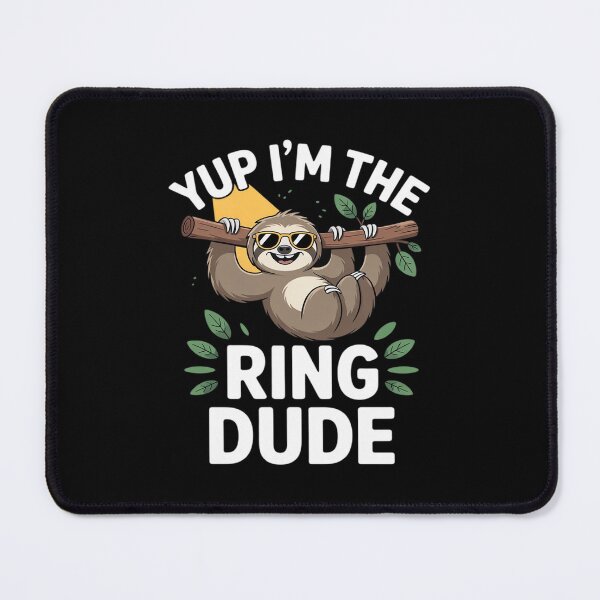 Item preview, Yup I'm The Ring Dude Sloth Ring Bearer Wedding Little Boys designed and sold by CultureSpec.