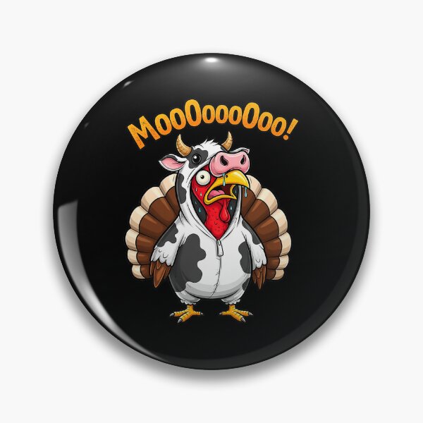 Item preview, Day Moo Turkey 90s Funny Thanksgiving Cow Holiday Festive designed and sold by rebeccathanuos.