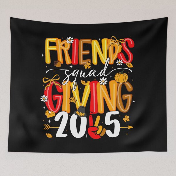 Item preview, Turkey Squad Thankful 90s Friends Friendsgiving Humor Party designed and sold by Daleburuling.