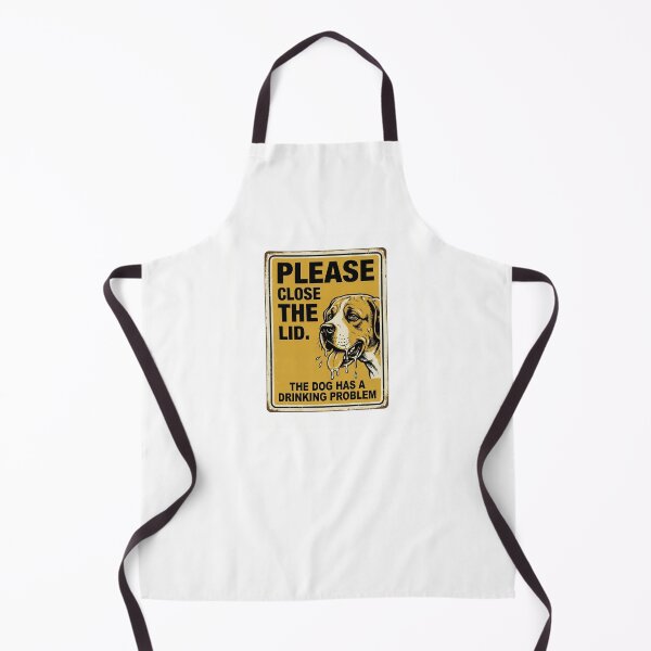 Item preview, Dog Toilet Sign. Please Close The Lid. The Dog Has A Drinking Problem. designed and sold by yellowveggiez.