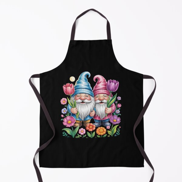Item preview, Garden Gnome With Flowers designed and sold by StephenDDArt.