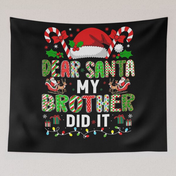 Item preview, Retro Santa Holiday Funny Dear Vintage Brother Christmas My Did It designed and sold by MediarMedic.