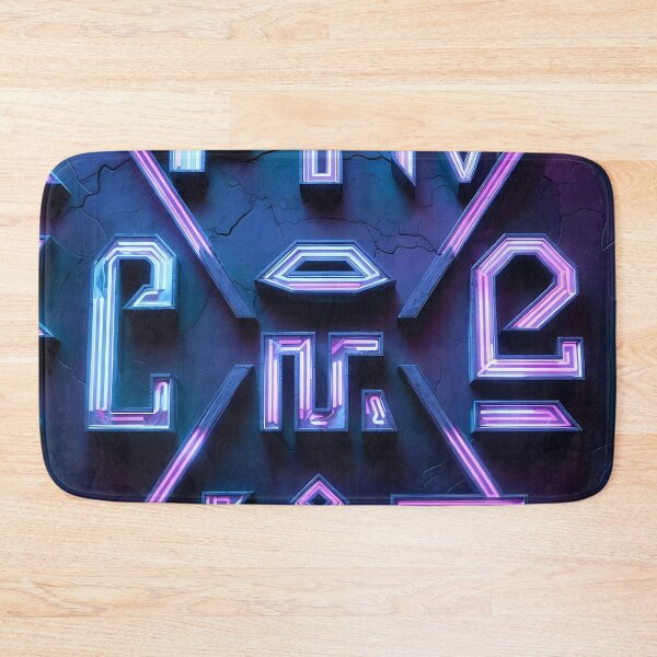 Item preview, Neon Light Symbols, Cyberpunk Egyptian Hieroglyphics, symmetrical textures (image size 8320x12480) designed and sold by Digital-Davinci.