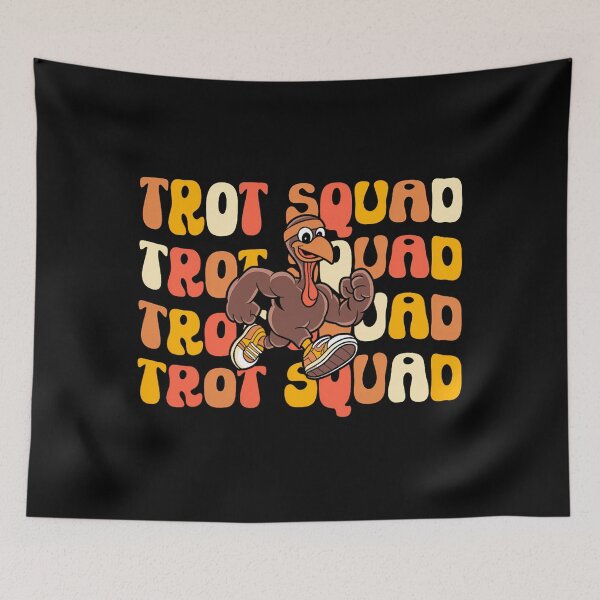 Item preview, Cute Thanksgiving 80s Happy Squad Fall Gobble Trot designed and sold by CalvinVanAuken.