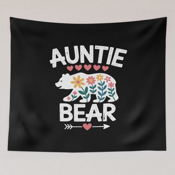 Item preview, Auntie Bear Cute Floral Mother's Day Family Matching Party  designed and sold by RsFilsingerArt.
